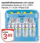 Mineralwasser oder Lemon