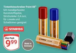 Stabilo - Tintenfeinschreiber Point 88