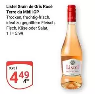 Ideal - Listel Grain de Gris Rosé Terre du Midi IGP