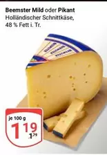 Beemster Mild oder Pikant Holländischer Schnittkäse