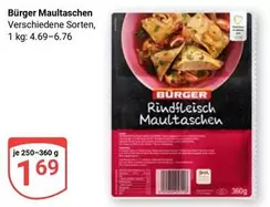 Rindfleisch Maultaschen