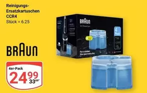 Braun - Reinigungs-Ersatzkartuschen CCR4