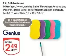Genius - 2 in 1-Schwämme