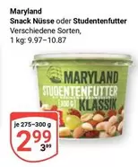 Snack Nüsse oder Studentenfutter