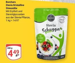 Stevia - Kristalline Streusüße