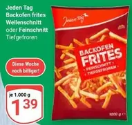 Backofen frites Wellenschnitt oder Feinschnitt