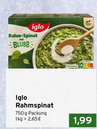 Rahm-Spinat mit BLUBB