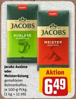 Auslese oder Meisterröstung gemahlener Bohnenkaffee