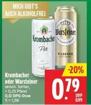 Krombacher - oder Warsteiner Pils