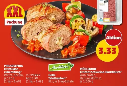 Philadelphia - Frisches Schweine-Hackfleisch