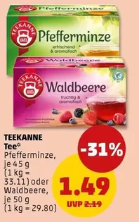 Tee Pfefferminz, Waldbeere