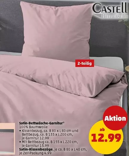 Satin-Bettwäsche-Garnitur