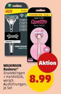 Gold - RASIERER Ersatzklingen + Handstück