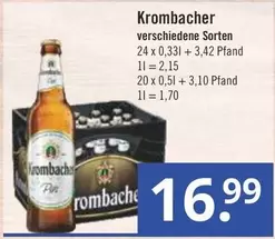 Krombacher - verschiedene Sorten