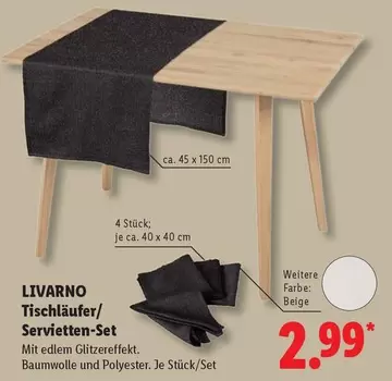 Tischläufer/Servietten-Set