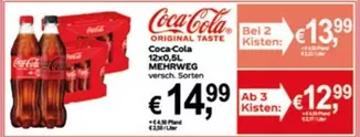 Coca Cola - Coca-Cola 12x0,5L MEHRWEG versch. Sorten