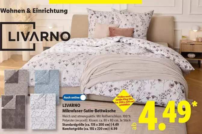 Mikrofaser-Satin-Bettwäsche