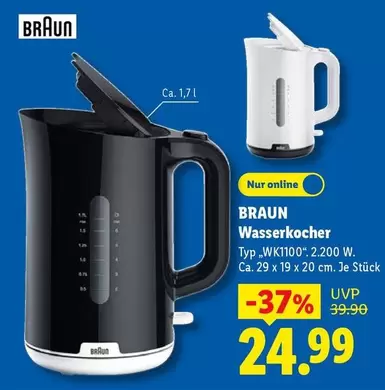 Braun - Wasserkocher Typ WK1100