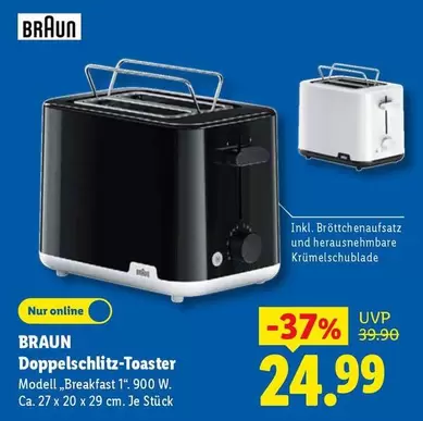 Braun - Doppelschlitz-Toaster
