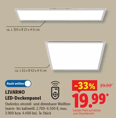 LED-Deckenpanel