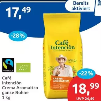 Cafe Intencion - Crema Aromatico Gazze Bohne