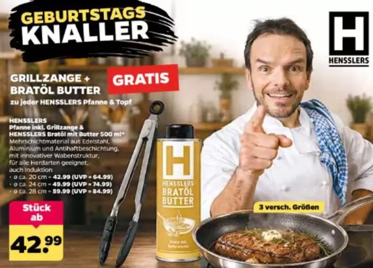 Grillzange + Bratöl Butter