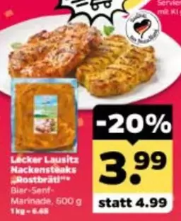 Nackensteaks Rostbrätl