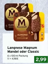 Magnum - Langnese Mandel oder Classic
