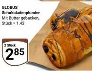 Schokoladenplunder Mit Butter gebacken