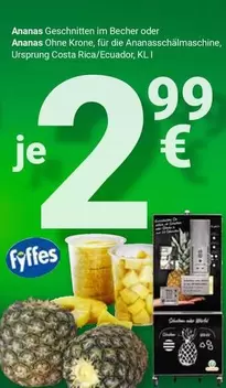 Krone - Ananas Geschnitten im Becher