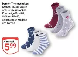 Damen-Thermosocken oder -Kuschelsocken
