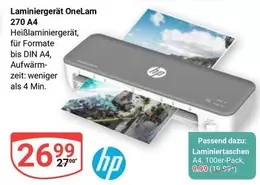 Hp - Laminiergerät OneLam 270 A4