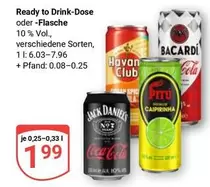 Bacardi - Ready to Drink-Dose oder -Flasche