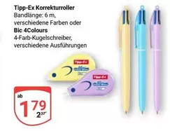 Bic - Korrekturroller, 4-Farb-Kugelschreiber