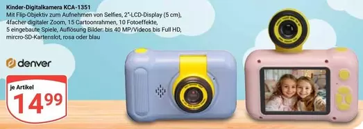Kinder-Digitalkamera KCA-1351