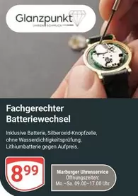 Fachgerechter Batteriewechsel