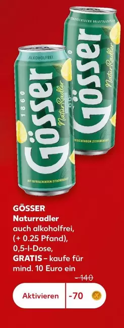 Naturradler auch alkoholfrei, 0,5-l-Dose