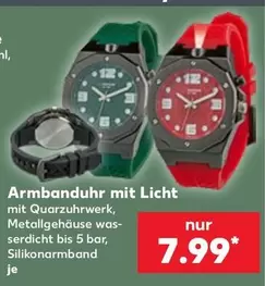 Armbanduhr mit Licht