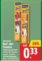 Beef- oder Fishstick