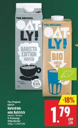 Oatly - Haferdrink oder Aufstrich