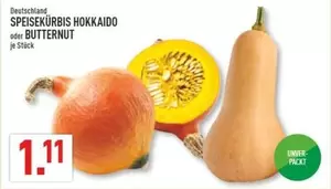 Butternut - SPEISEKÜRBIS HOKKAIDO oder BUTTERNUT