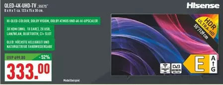 Hisense - QLED 4K-UHD-TV 55U76