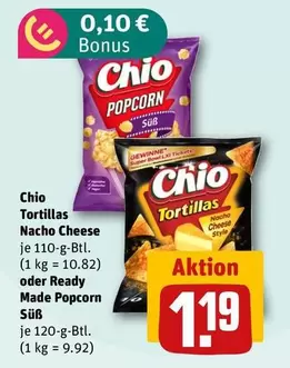 Tortillas Nacho Cheese or Made Popcorn
