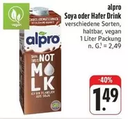 Soya oder Hafer Drink