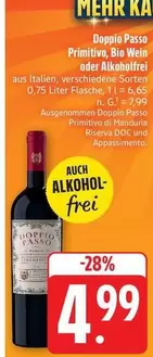 Bio - Primitivo, Wein oder Alkoholfrei