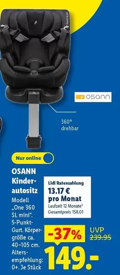 Kinder - -autositz "One 360 SL mini"