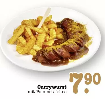 Currywurst mit Pommes frites