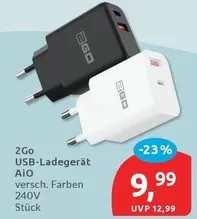 2Go - USB-Ladegerät AiO