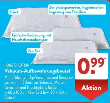 Vakuum-Aufbewahrungsbeutel