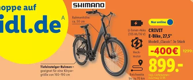 Shimano - E-Bike, 27,5"